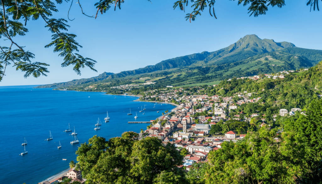 Het eiland Martinique, een van de ultraperifere regio's van de EU