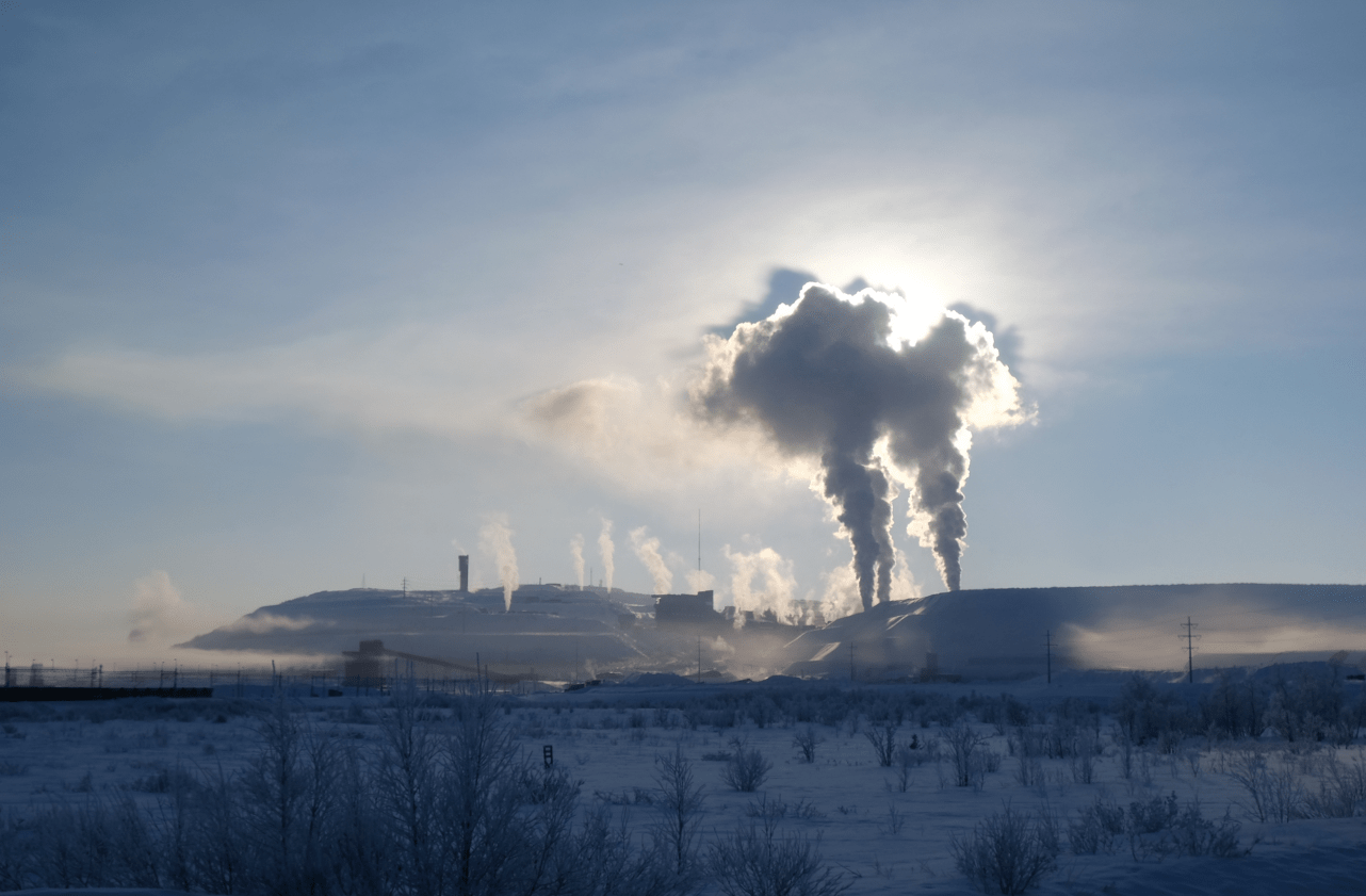 The world's largest underground iron ore mine in Kiruna
