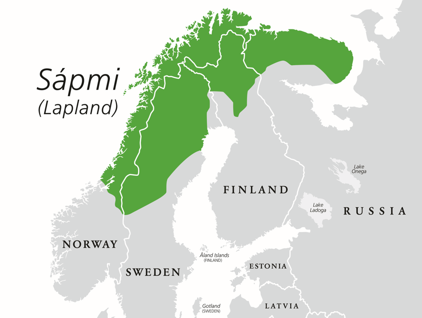 A map of Sápmi